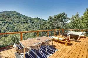 Image of Unique Larkspur Cabin w/ Treetop Mountain Views!