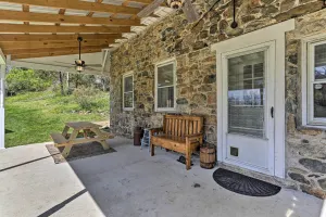 Image of Patio and Fire Pit Idyllic Cottage in Hellertown!