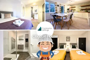 Image of 6-Bedroom Contractor House with 9 Beds - Managed by Your Lettings Short Lets & Serviced Accommodation Peterborough including Free Parking and WiFi and Netflix