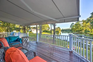 Image of Waterfront Home in Quiet Cove: Kayaks On-site