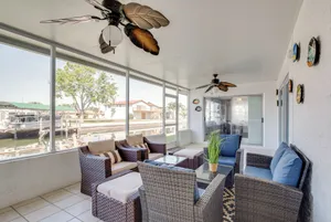 Image of Canal & Gulf Views: Spacious Hudson Home