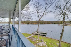 Image of Lakefront Arkansas Abode - Deck, Grill and Fire Pit!