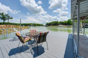 Image of Yard, Dock and Boat Slip Lake Bridgeport Cabin!