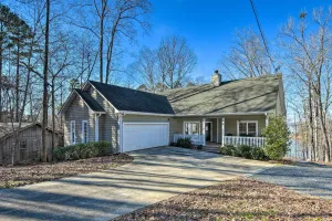 Image of Lavonia Lake House with Private Dock and Bonfire!