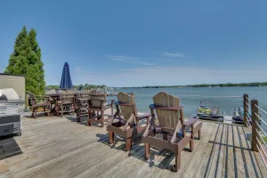 Image of Lakefront Home with Rooftop Deck, Grill, Games!
