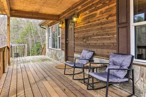 Image of Fire Pit and Mtn Views Charming Marion Cabin!