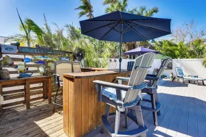 Image of Outdoor Bar and Heated Pool Bradenton Beach Home