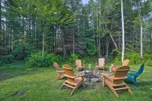 Image of Lake Placid Chalet Deck and Forest Views!