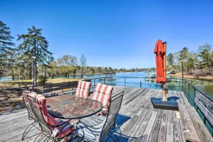 Image of Georgia Getaway with 2-Story Dock By Lake Hartwell
