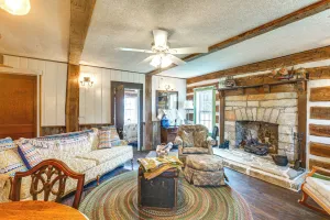 Image of Hot Tub & Creek Views: Secluded Perryville Cabin