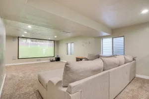 Image of Home Theater & Patio: South Jordan Basement Unit