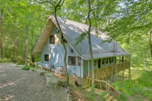 Image of Riverside Cabin with 3 Decks in North Vernon!