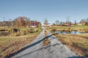 Image of Peaceful Russell Springs Home w/ Fire Pit & Pond!