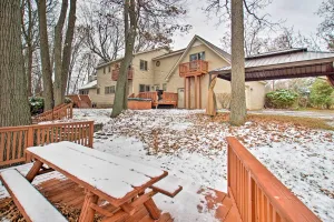 Image of Lake Access, Hot Tub & 2 Decks: Ortonville Retreat
