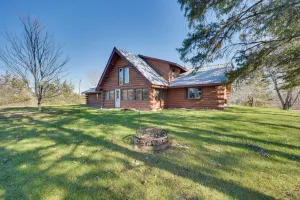 Image of Secluded Log Cabin < 1 Mi to Munger State Trail!