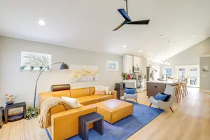 Image of Hot Tub and Fire Pit Chic Asheville Oasis