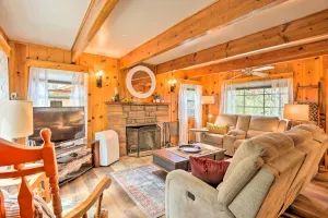 Image of Wrightwood Cabin with Cozy Interior!