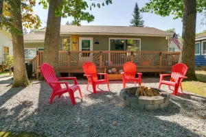 Image of Higgins Lake Cottage w/ Private Fire Pit & Grill!
