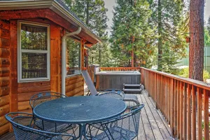 Image of Hot Tub, Deck and Trail Access Shaver Lake Cabin