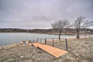 Image of Lakefront Cedar Vale Lodge with Private Boat Dock!