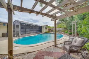 Image of Centrally Located Merritt Island Home: Pool, Porch