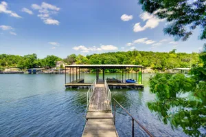 Image of Dock and Boat Slip Lakefront Osage Beach Home!