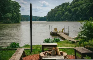 Image of Lake Front Cabin Peaceful hot tub and Fire pit