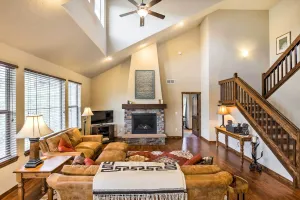 Image of Patio, Fire Pit, and Ski Mountain View Granby Home
