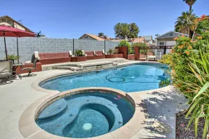 Image of Saltwater Pool and Hot Tub Glendale Oasis