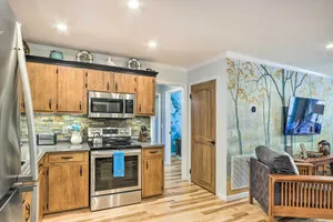 Image of Charming Murphy Escape with Fire Pit and Hot Tub!