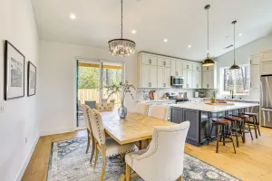Image of Patio + Outdoor Dining: Modern Home in Paradise
