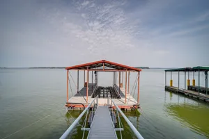 Image of Waterfront Grove Retreat with Dock Cedar Ridge