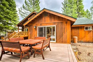 Image of Hot Tub Access, Near Skiing Tahoe Donner Cabin