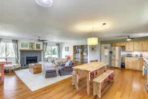 Image of River Access & Gorgeous Views: Pisgah Forest Home!