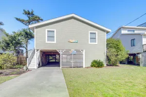 Image of Coastal Home with Deck and Outdoor Shower