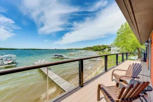 Image of Steps to Powers Lake: Wisconsin Family Home