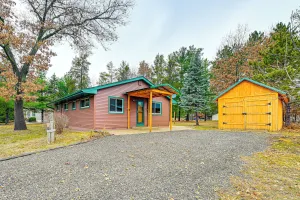 Image of Canal-front Cabin: Dock & Fire Pit in New Lisbon