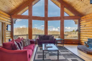 Image of Spacious Fairplay Log Home with Patio and Fire Pit!