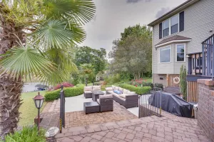 Image of Dock and Kayaks Lakefront Roanoke Rapids Home