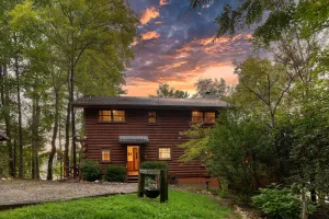 Image of Lakefront Blairsville Cabin w/ Deck + Dock!