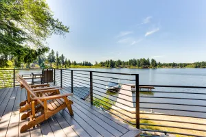 Image of Gorgeous Long Lake Home with Dock, Kayak, SUP and More