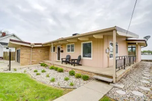 Image of Riverfront Elkhart Rental: Deck & Ping Pong Table!