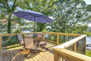 Image of Deck & Grill: Lake of the Ozarks Cabin in Warsaw