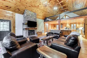 Image of Luxe Smoky Mountains Cabin w/ Hot Tub & Views!