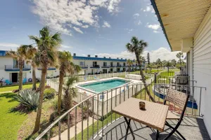 Image of Oceanfront Ormond Beach Condo Patio, Pool Access!