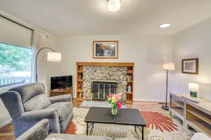 Image of Steps to Lake Huron: Retreat w/ Yard in St Ignace