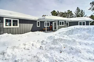 Image of Waterfront Gull Lake with Dock Family Friendly!