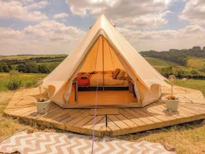 Image of Immaculate Bell Tent Retreat North Devon