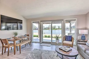 Image of Lakefront Bellevue Home Private Beach and Fire Pit!