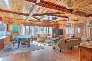 Image of Retro Rhinelander Lake Retreat with Fire Pit!